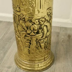 Unknown Arts And Crafts Embossed Brass Stick Stand, Umbrella Stand -Storage Furniture Sales 2024 arts and crafts embossed brass stick stand umbrella stand sku71151448 0 3