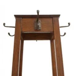 Unknown Arts And Crafts Oak Coat Stand Hall Stand -Storage Furniture Sales 2024 arts and crafts oak coat stand hall stand sku50945730 0 5