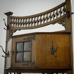 Arts & Crafts Shapland & Petter Oak Hallstand -Storage Furniture Sales 2024 arts crafts shapland petter oak hallstand sku93603396 0 4