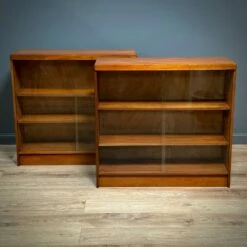Unknown Attractive Pair Of Teak Sliding Door Mid Century Bookcases 10 Unknown Attractive Pair Of Teak Sliding Door Mid Century Bookcases -Storage Furniture Sales 2024 attractive pair of teak sliding door mid century bookcases sku10913562 0 1