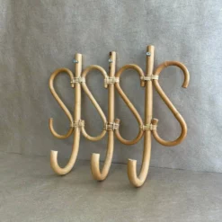 Unknown Bamboo & Cane Coat Hooks