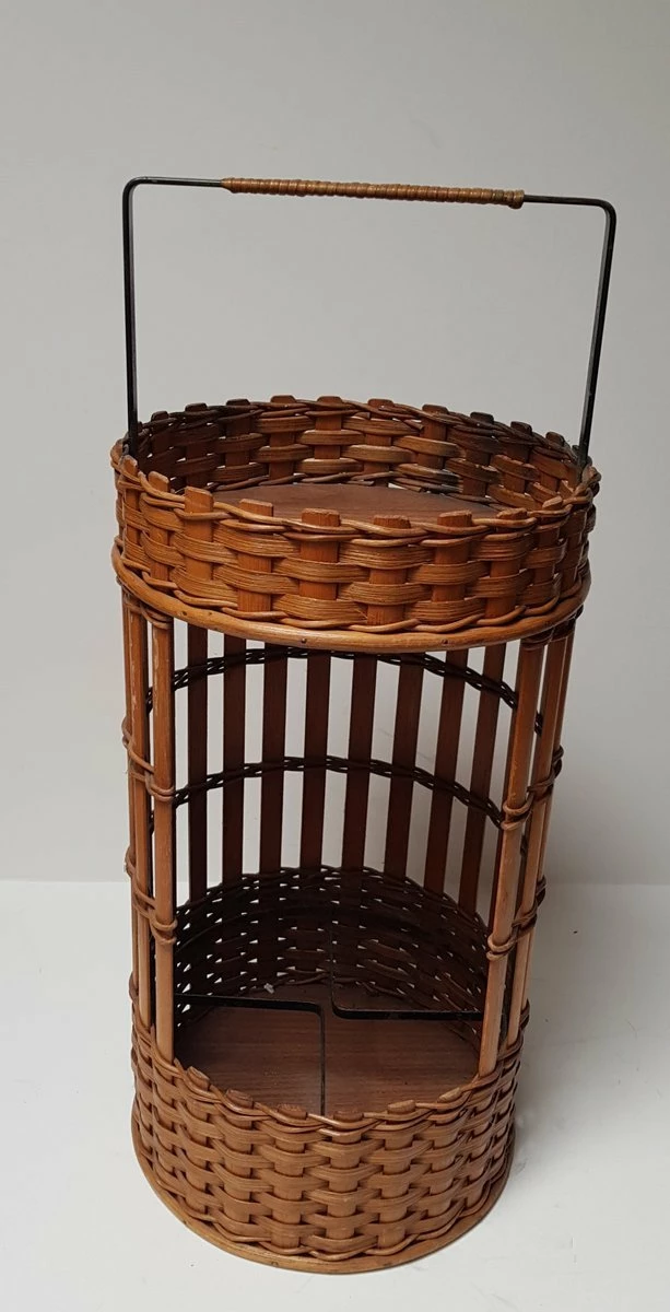 Unknown Basket Bar Mit Griff, 1960er, 1960s 1 Unknown Basket Bar Mit Griff, 1960er, 1960s