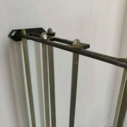 Bauhaus Art Deco Style Hat & Coat Hooks Sauce Pan Rack Shelf Coat Hat Rail Organise Utensils Vintage Train Carriage Retro Kitchen Silver -Storage Furniture Sales 2024 bauhaus art deco style hat coat hooks sauce pan rack shelf coat hat rail organise utensils vintage train carriage retro kitchen silver sku42894463 0 1