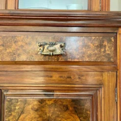 Beautiful Edwardian Glazed Bookcase / Dresser In Burr Walnut -Storage Furniture Sales 2024 beautiful edwardian glazed bookcase dresser in burr walnut sku46795338 0 10