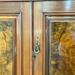 Beautiful Edwardian Glazed Bookcase / Dresser In Burr Walnut -Storage Furniture Sales 2024 beautiful edwardian glazed bookcase dresser in burr walnut sku46795338 0 13