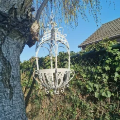 Beautiful Wrought Iron Flower Basket Hanging Flower Basket Garden Decoration -Storage Furniture Sales 2024 beautiful wrought iron flower basket hanging flower basket garden decoration sku94614542 0 3