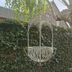 Beautiful Wrought Iron Flower Basket Hanging Flower Basket Garden Decoration -Storage Furniture Sales 2024 beautiful wrought iron flower basket hanging flower basket garden decoration sku94614542 0 4