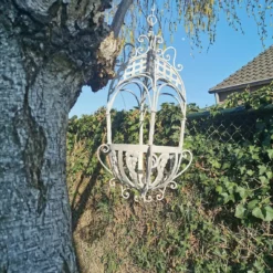 Beautiful Wrought Iron Flower Basket Hanging Flower Basket Garden Decoration -Storage Furniture Sales 2024 beautiful wrought iron flower basket hanging flower basket garden decoration sku94614542 0 5