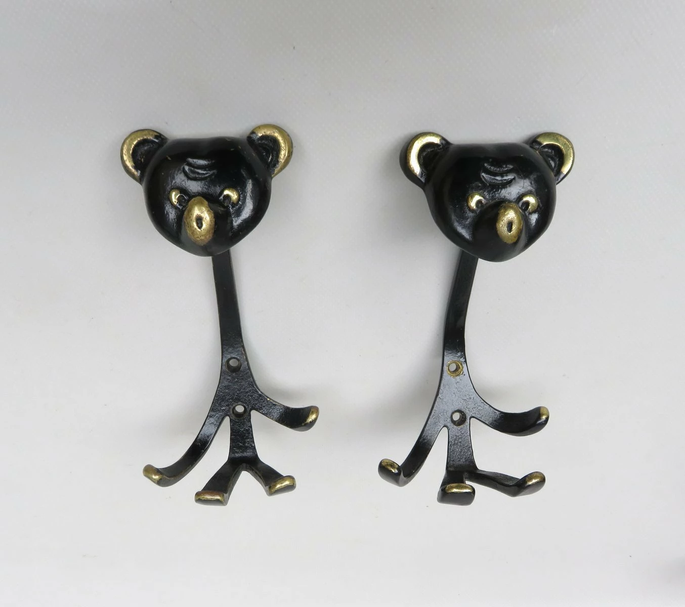 Black Brass Animal Cloakroom Hook By Walter Bosse, 1950s, Set Of 12 11 Black Brass Animal Cloakroom Hook By Walter Bosse, 1950s, Set Of 12 - Image 11