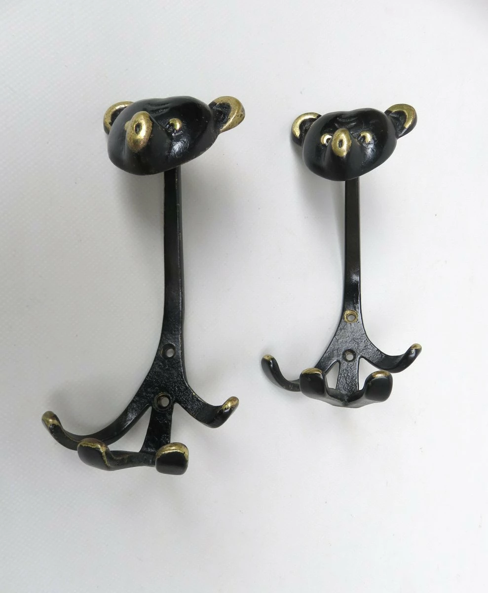 Black Brass Animal Cloakroom Hook By Walter Bosse, 1950s, Set Of 12 12 Black Brass Animal Cloakroom Hook By Walter Bosse, 1950s, Set Of 12 - Image 12