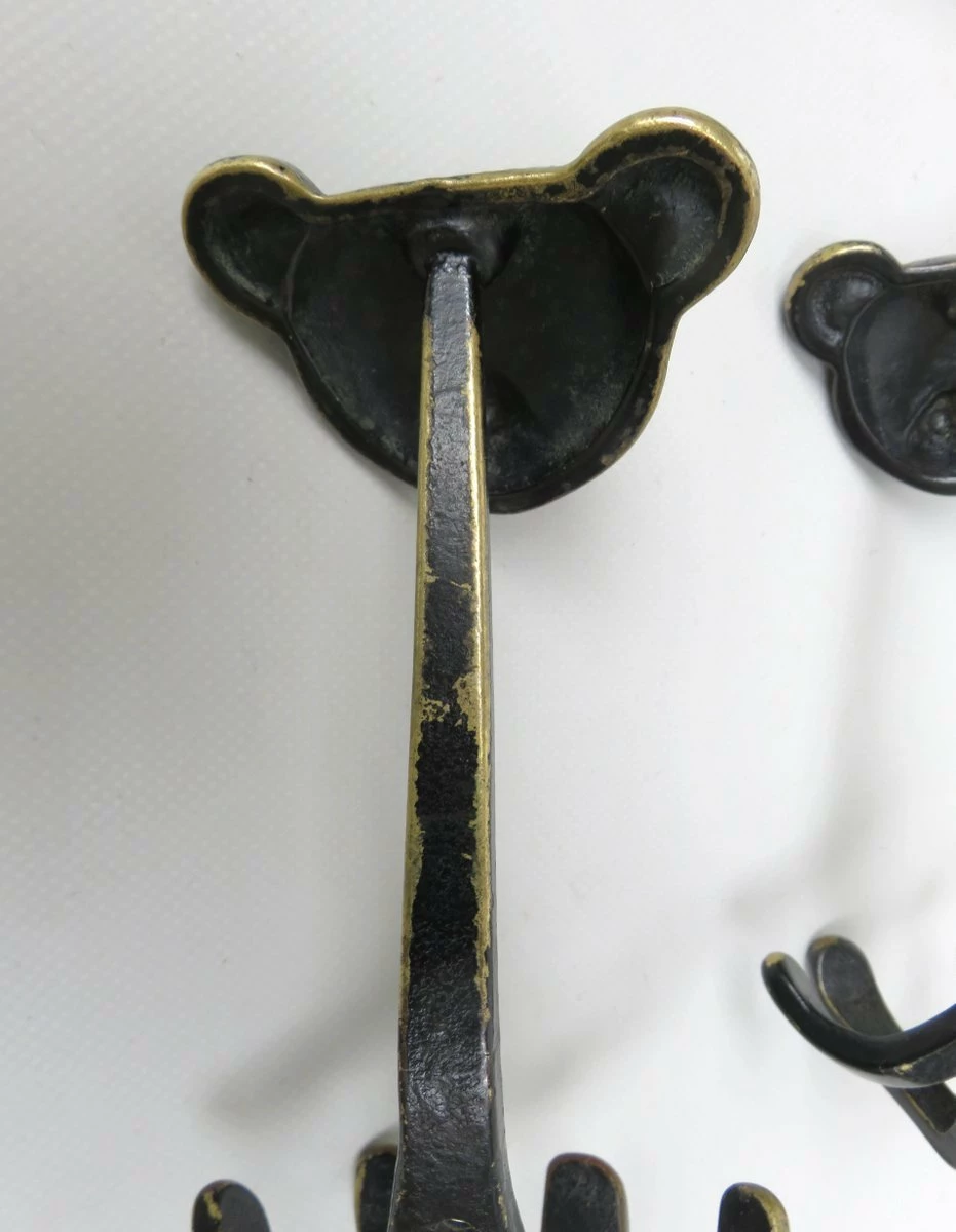 Black Brass Animal Cloakroom Hook By Walter Bosse, 1950s, Set Of 12 15 Black Brass Animal Cloakroom Hook By Walter Bosse, 1950s, Set Of 12 - Image 15