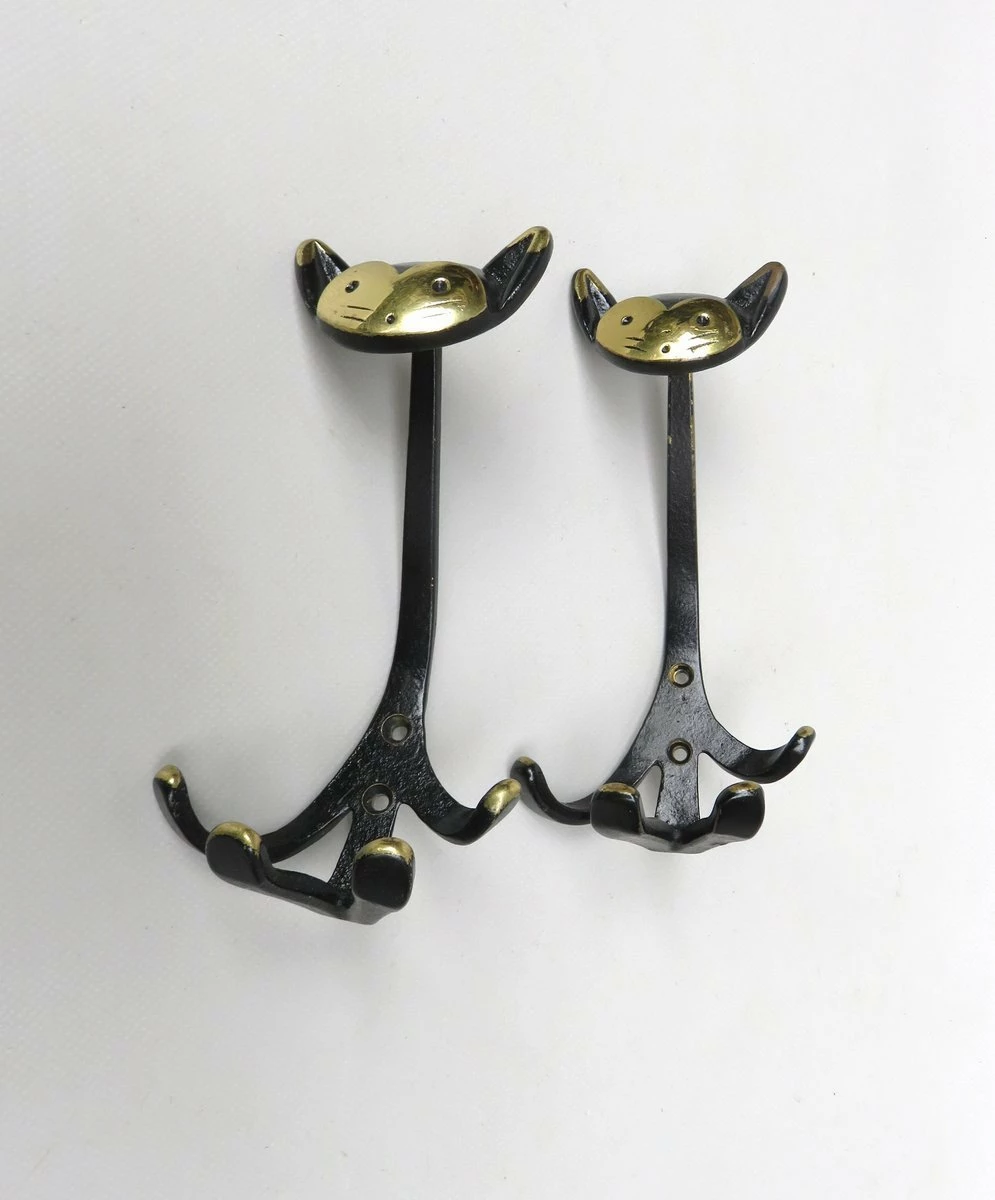 Black Brass Animal Cloakroom Hook By Walter Bosse, 1950s, Set Of 12 17 Black Brass Animal Cloakroom Hook By Walter Bosse, 1950s, Set Of 12 - Image 17