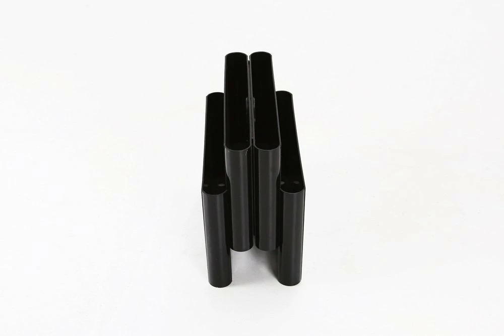 Black Magazine Rack By Giotto Stoppino For Kartell 4 Black Magazine Rack By Giotto Stoppino For Kartell - Image 4