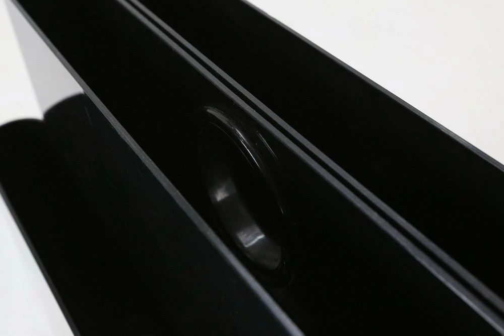 Black Magazine Rack By Giotto Stoppino For Kartell 9 Black Magazine Rack By Giotto Stoppino For Kartell - Image 9