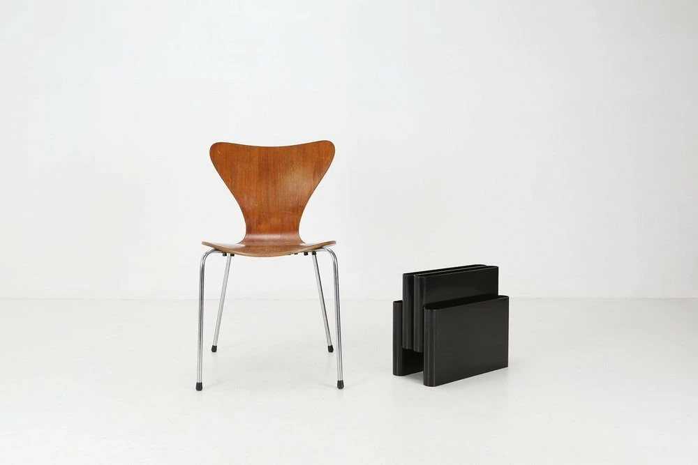 Black Magazine Rack By Giotto Stoppino For Kartell 10 Black Magazine Rack By Giotto Stoppino For Kartell - Image 10