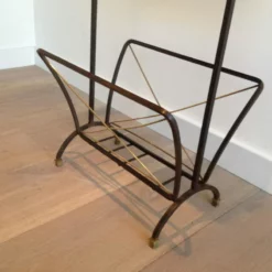 Black Metal And Brass Side Table. French. Circa 1950 -Storage Furniture Sales 2024 black metal and brass side table french circa 1950 0 3