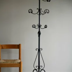 Unknown Black Metal Coat Stand, Late 20th Century
