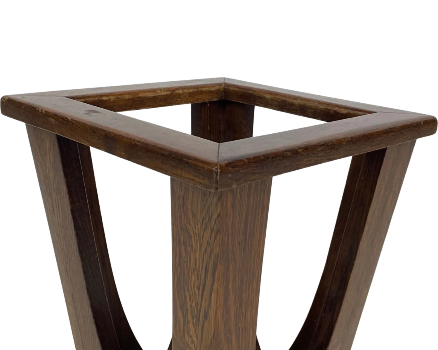 Unknown Brutalist Design Umbrella Stand Holder 60's Wood 16 Unknown Brutalist Design Umbrella Stand Holder 60's Wood - Image 16