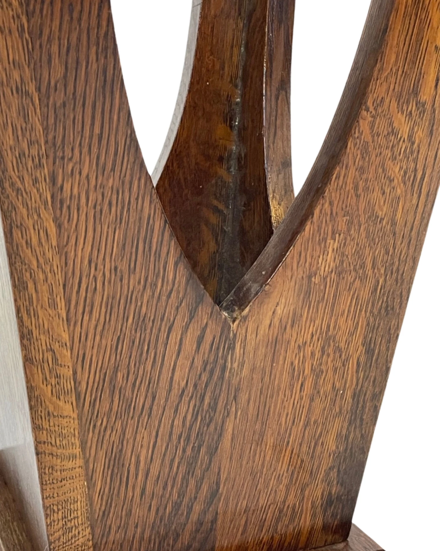 Unknown Brutalist Design Umbrella Stand Holder 60's Wood 9 Unknown Brutalist Design Umbrella Stand Holder 60's Wood - Image 9