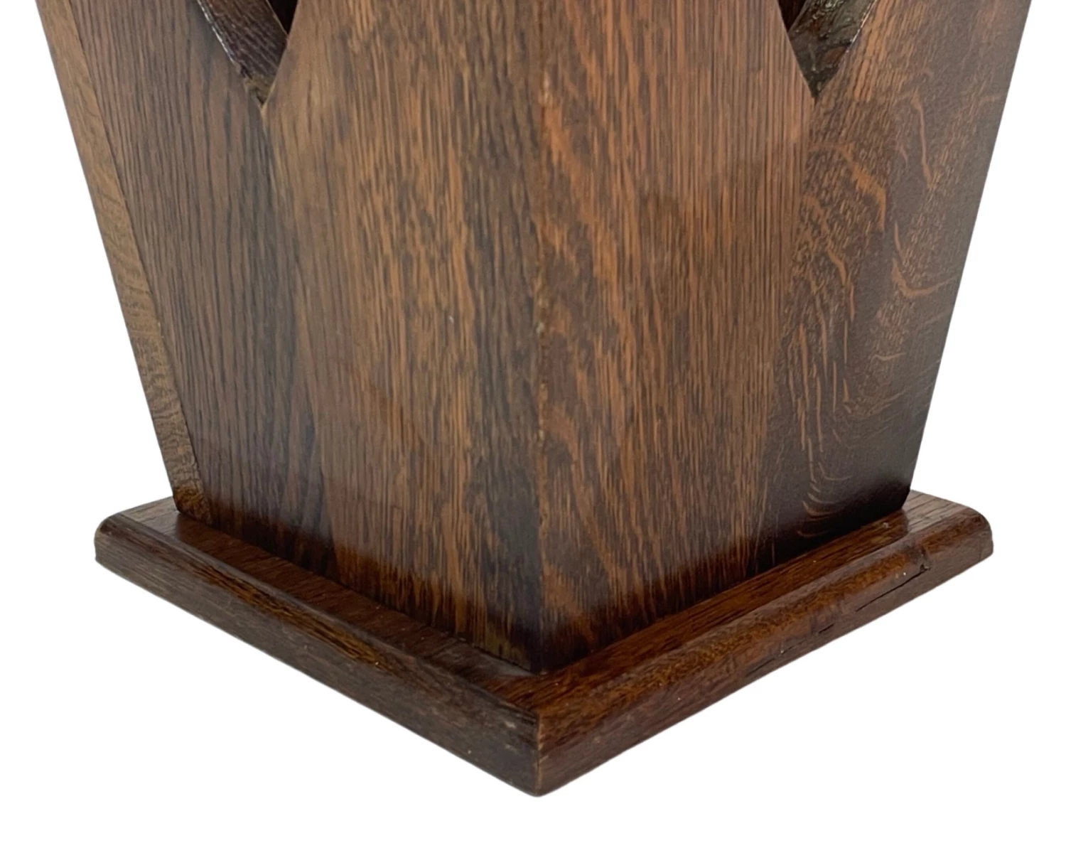 Unknown Brutalist Design Umbrella Stand Holder 60's Wood 11 Unknown Brutalist Design Umbrella Stand Holder 60's Wood - Image 11