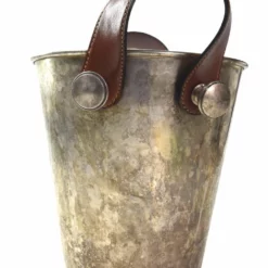 Unknown Champagne Bucket In Silver Metal And Art Deco Leather 1930 -Storage Furniture Sales 2024 champagne bucket in silver metal and art deco leather 1930 sku58600085 0 1