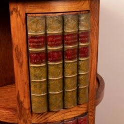 Circular Oak Revolving Bookcase -Storage Furniture Sales 2024 circular oak revolving bookcase sku65500476 0 14