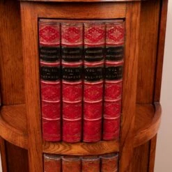 Circular Oak Revolving Bookcase -Storage Furniture Sales 2024 circular oak revolving bookcase sku65500476 0 15