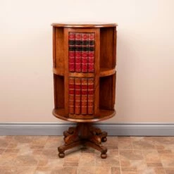 Circular Oak Revolving Bookcase -Storage Furniture Sales 2024 circular oak revolving bookcase sku65500476 0 17