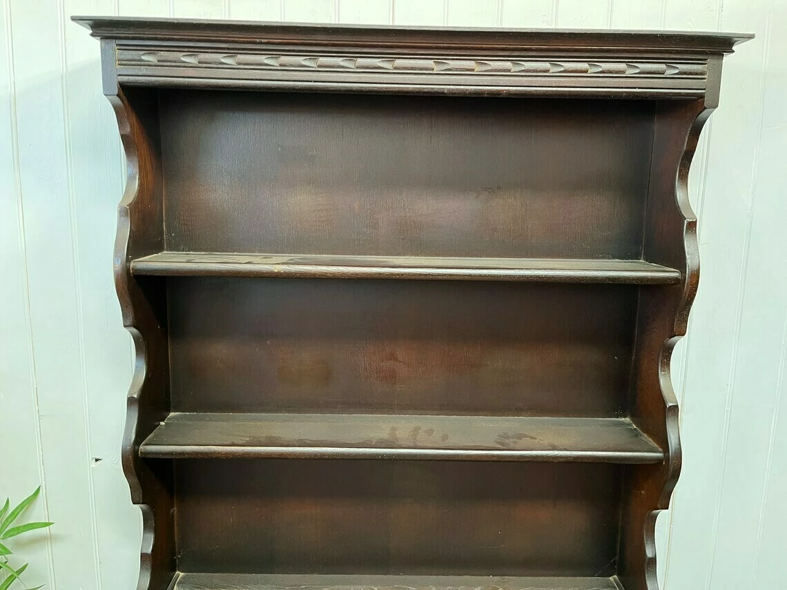 Custom Painted Ted Upcycled Furniture Vintage Small Welsh Dresser Plate Display 5 Custom Painted Ted Upcycled Furniture Vintage Small Welsh Dresser Plate Display - Image 5