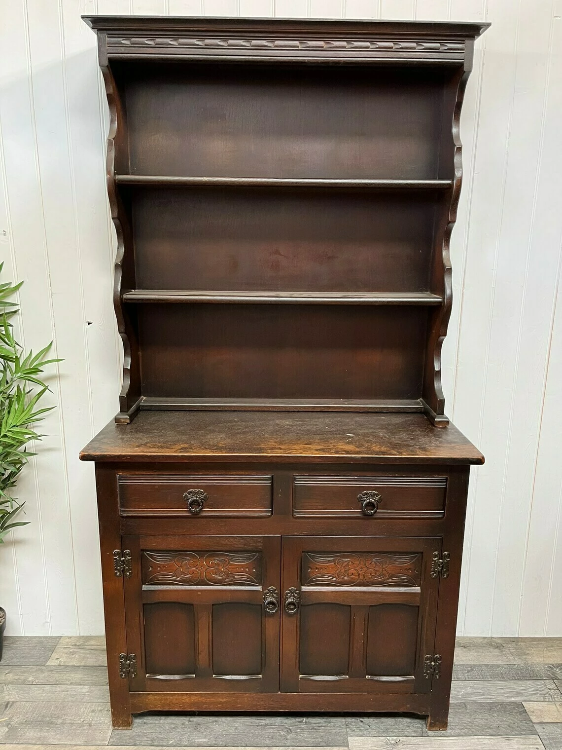 Custom Painted Ted Upcycled Furniture Vintage Small Welsh Dresser Plate Display 1 Custom Painted Ted Upcycled Furniture Vintage Small Welsh Dresser Plate Display