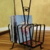 Unknown Cute 1970’s Tile And Wrought Iron Magazine Rack