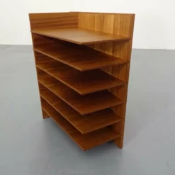 Danish Teak Magazine Or Vinyl Rack, 1960s -Storage Furniture Sales 2024 danish teak magazine or vinyl rack 1960s sku29123403 0 1