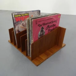 Danish Teak Magazine Or Vinyl Rack, 1960s -Storage Furniture Sales 2024 danish teak magazine or vinyl rack 1960s sku29123403 0 3