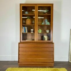 Unknown Danish Teak Poul Hundevad Bookcase With Glass Doors And Drawers Mid Century -Storage Furniture Sales 2024 danish teak poul hundevad bookcase with glass doors and drawers mid century sku18599357 0 1