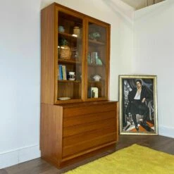 Unknown Danish Teak Poul Hundevad Bookcase With Glass Doors And Drawers Mid Century -Storage Furniture Sales 2024 danish teak poul hundevad bookcase with glass doors and drawers mid century sku18599357 0 10