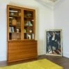 Unknown Danish Teak Poul Hundevad Bookcase With Glass Doors And Drawers Mid Century