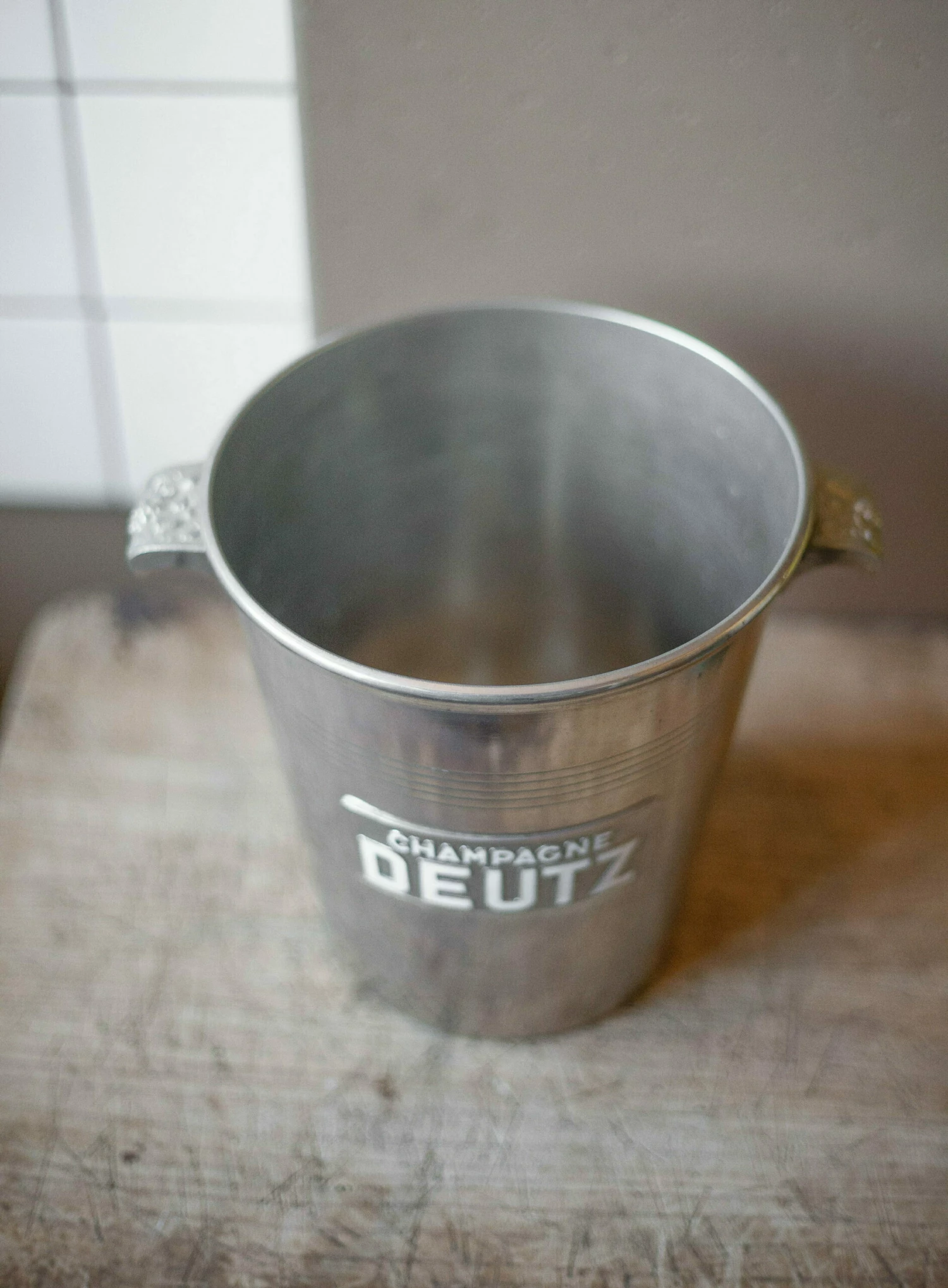Unknown Deutz Champagne Cooler Bucket Or Silver Metal Wine, Argit Made In France, Barware, Ice Bucket, 30's 3 Unknown Deutz Champagne Cooler Bucket Or Silver Metal Wine, Argit Made In France, Barware, Ice Bucket, 30's - Image 3