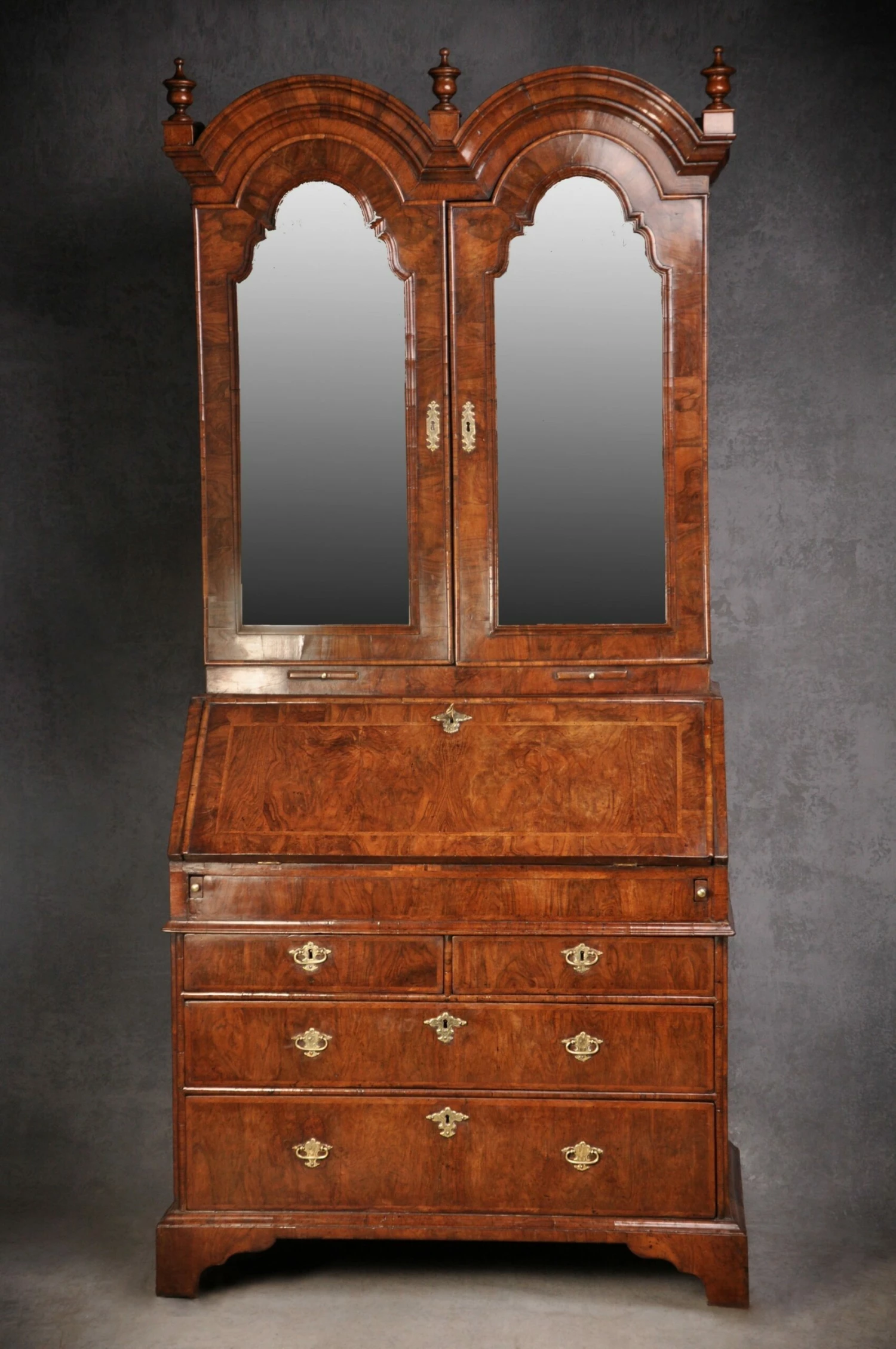 Early 18th Century Walnut Bureau Bookcase 1 Early 18th Century Walnut Bureau Bookcase