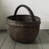 Unknown Early 20c Chinese Willow Basket. (Wide)
