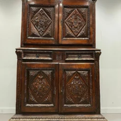 Early Continental Carved Oak And Fruitwood Dresser/Double Cupboard -Storage Furniture Sales 2024 early continental carved oak and fruitwood dresser double cupboard sku11693218 0 1