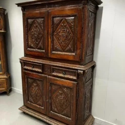 Early Continental Carved Oak And Fruitwood Dresser/Double Cupboard -Storage Furniture Sales 2024 early continental carved oak and fruitwood dresser double cupboard sku11693218 0 3