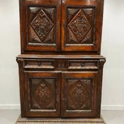Early Continental Carved Oak And Fruitwood Dresser/Double Cupboard -Storage Furniture Sales 2024 early continental carved oak and fruitwood dresser double cupboard sku11693218 0 7