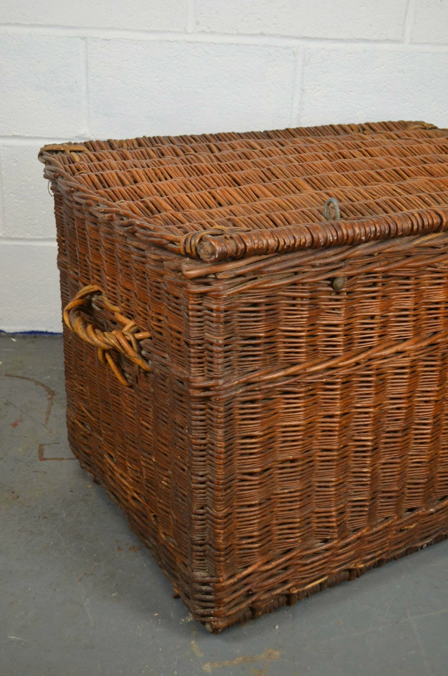 Unknown Early Log/Laundry Basket, Early 20th Century 7 Unknown Early Log/Laundry Basket, Early 20th Century - Image 7