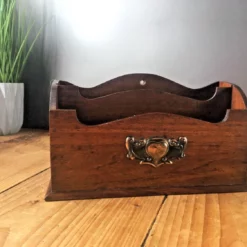 Unknown Edwardian Art Nouveau Oak Copper Desk Or Wall Letter Rack Tray Reception Office -Storage Furniture Sales 2024 edwardian art nouveau oak copper desk or wall letter rack tray reception office sku76099089 0 1