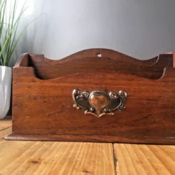 Unknown Edwardian Art Nouveau Oak Copper Desk Or Wall Letter Rack Tray Reception Office -Storage Furniture Sales 2024 edwardian art nouveau oak copper desk or wall letter rack tray reception office sku76099089 0 2