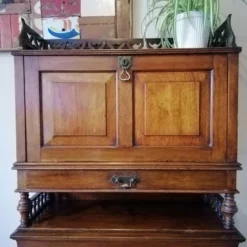 Unknown Edwardian C1910 Walnut English Bureau Writing Cabinet -Storage Furniture Sales 2024 edwardian c1910 walnut english bureau writing cabinet sku30420594 0 4 scaled