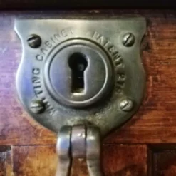 Unknown Edwardian C1910 Walnut English Bureau Writing Cabinet -Storage Furniture Sales 2024 edwardian c1910 walnut english bureau writing cabinet sku30420594 0 7 scaled