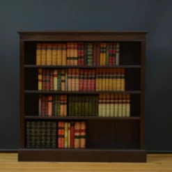 Unknown Edwardian Solid Oak Open Bookcase
