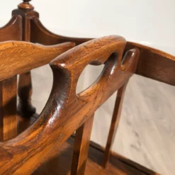 Elegant 1980's Magazine Rack In Solid Oak -Storage Furniture Sales 2024 elegant 1980 s magazine rack in solid oak sku74952577 0 7