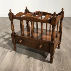 Elegant 1980's Magazine Rack In Solid Oak -Storage Furniture Sales 2024 elegant 1980 s magazine rack in solid oak sku74952577 0 8